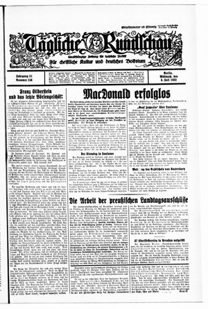 Tägliche Rundschau vom 06.07.1932