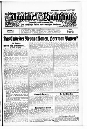 Tägliche Rundschau vom 10.07.1932