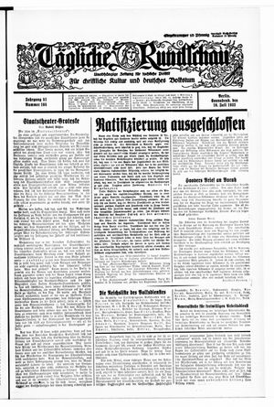 Tägliche Rundschau vom 16.07.1932