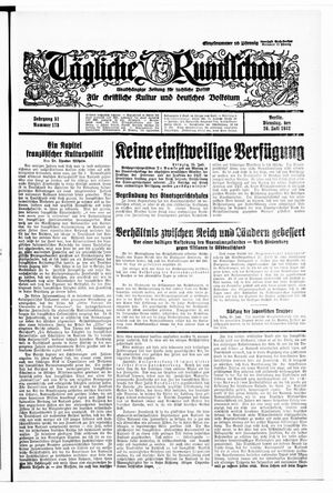 Tägliche Rundschau vom 26.07.1932