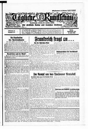 Tägliche Rundschau vom 30.07.1932