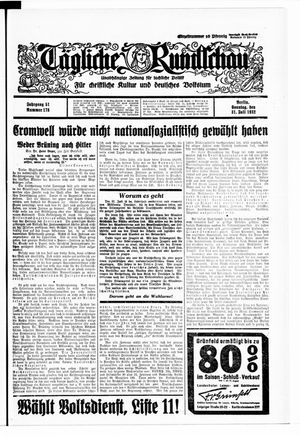 Tägliche Rundschau vom 31.07.1932
