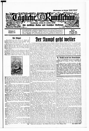 Tägliche Rundschau vom 02.08.1932