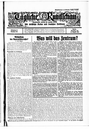 Tägliche Rundschau vom 16.08.1932