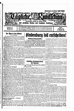 Tägliche Rundschau vom 28.08.1932