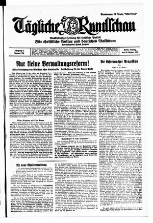 Tägliche Rundschau vom 30.10.1932