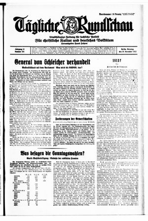 Tägliche Rundschau vom 29.11.1932