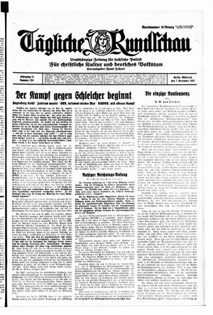 Tägliche Rundschau on Dec 7, 1932