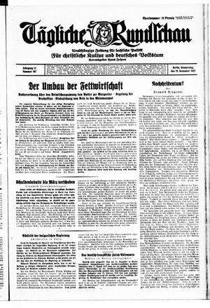 Tägliche Rundschau vom 29.12.1932