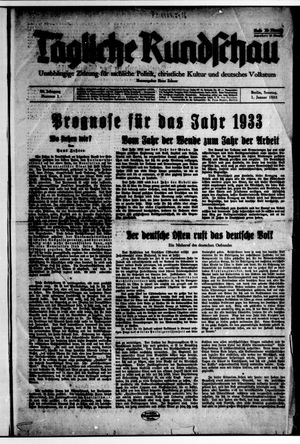 Tägliche Rundschau vom 01.01.1933