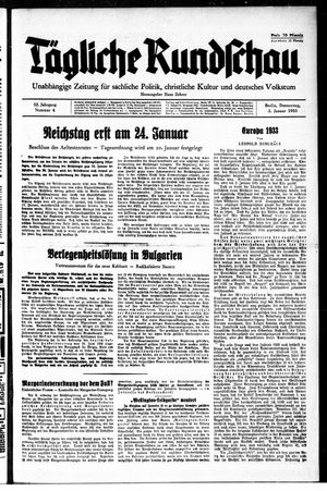 Tägliche Rundschau on Jan 5, 1933