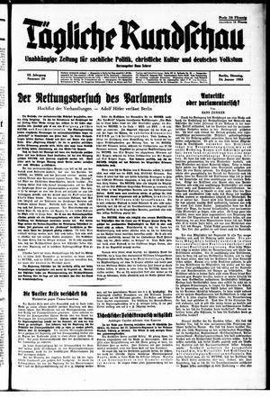 Tägliche Rundschau vom 24.01.1933