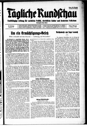 Tägliche Rundschau on Feb 1, 1933