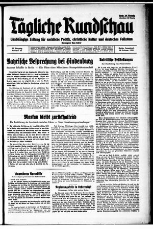 Tägliche Rundschau vom 18.02.1933