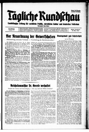 Tägliche Rundschau on Mar 25, 1933