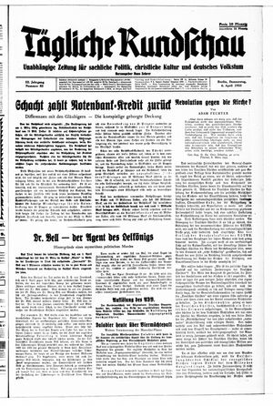 Tägliche Rundschau on Apr 6, 1933