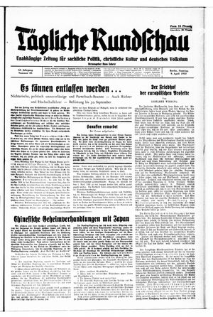 Tägliche Rundschau vom 09.04.1933