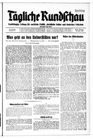 Tägliche Rundschau on Apr 26, 1933
