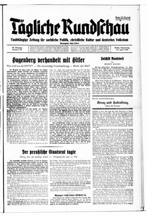 Tägliche Rundschau on Apr 27, 1933