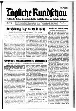 Tägliche Rundschau on May 19, 1933