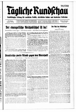 Tägliche Rundschau vom 25.05.1933