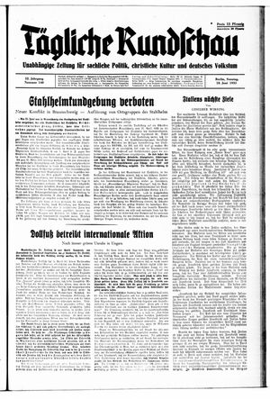 Tägliche Rundschau vom 18.06.1933