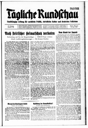 Tägliche Rundschau on Jun 21, 1933