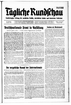 Tägliche Rundschau vom 24.06.1933