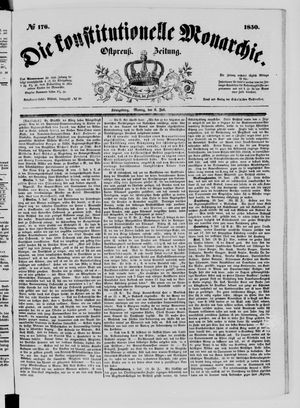 Die konstitutionelle Monarchie vom 08.07.1850