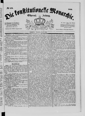 Die konstitutionelle Monarchie vom 11.07.1850