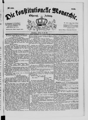 Die konstitutionelle Monarchie vom 12.07.1850