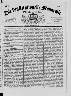 Die konstitutionelle Monarchie vom 13.07.1850