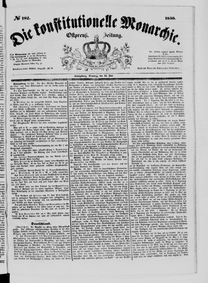 Die konstitutionelle Monarchie vom 14.07.1850