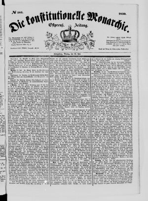 Die konstitutionelle Monarchie vom 15.07.1850