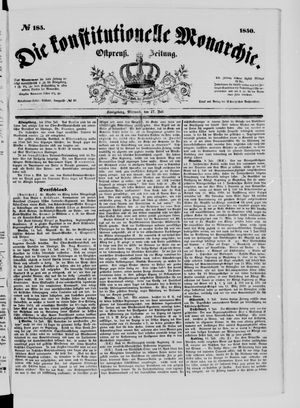 Die konstitutionelle Monarchie vom 17.07.1850