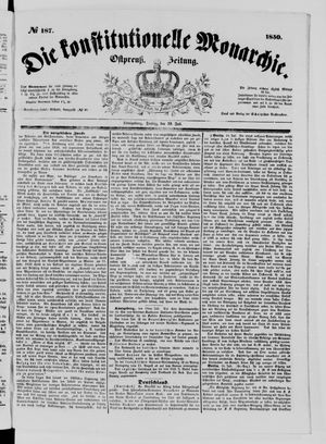Die konstitutionelle Monarchie vom 19.07.1850