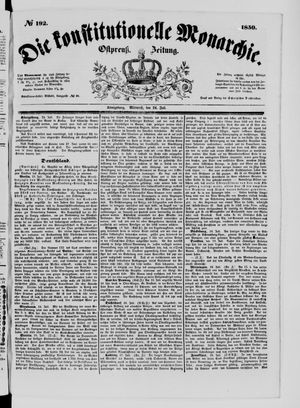 Die konstitutionelle Monarchie vom 24.07.1850