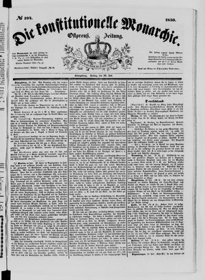 Die konstitutionelle Monarchie vom 26.07.1850