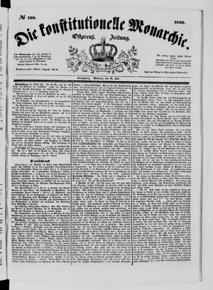 Die konstitutionelle Monarchie vom 31.07.1850
