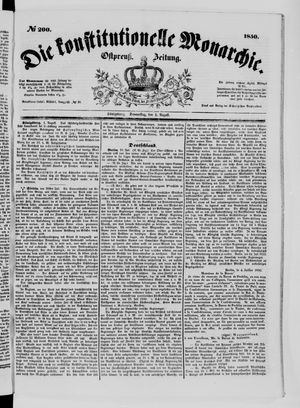 Die konstitutionelle Monarchie on Aug 1, 1850