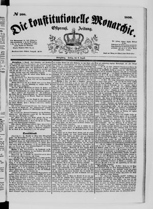 Die konstitutionelle Monarchie vom 09.08.1850