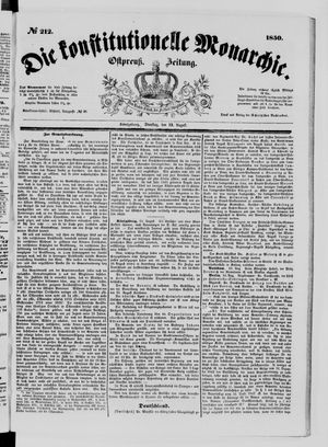 Die konstitutionelle Monarchie vom 13.08.1850