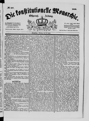 Die konstitutionelle Monarchie vom 18.08.1850