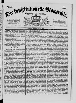 Die konstitutionelle Monarchie vom 22.08.1850