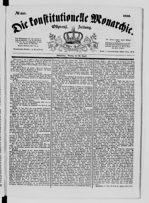 Die konstitutionelle Monarchie on Aug 26, 1850