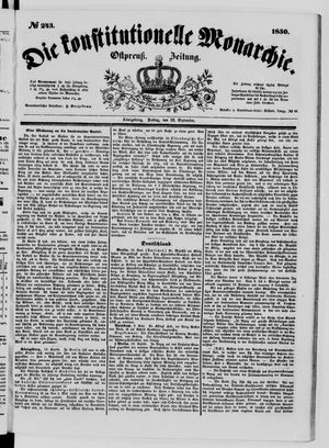 Die konstitutionelle Monarchie vom 13.09.1850