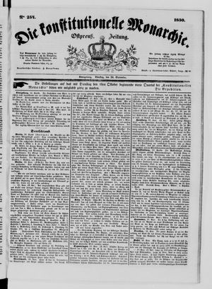 Die konstitutionelle Monarchie vom 24.09.1850