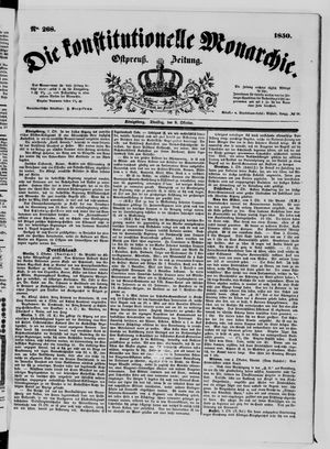 Die konstitutionelle Monarchie vom 08.10.1850