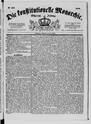 Die konstitutionelle Monarchie vom 12.10.1850