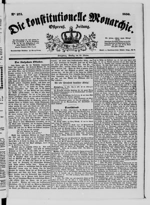 Die konstitutionelle Monarchie on Oct 15, 1850